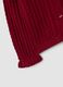 Cardigan rosso in puro cotone a maglia traforata per bimba_3