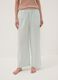 Green striped stretch cotton-blend poplin pyjama trousers_1