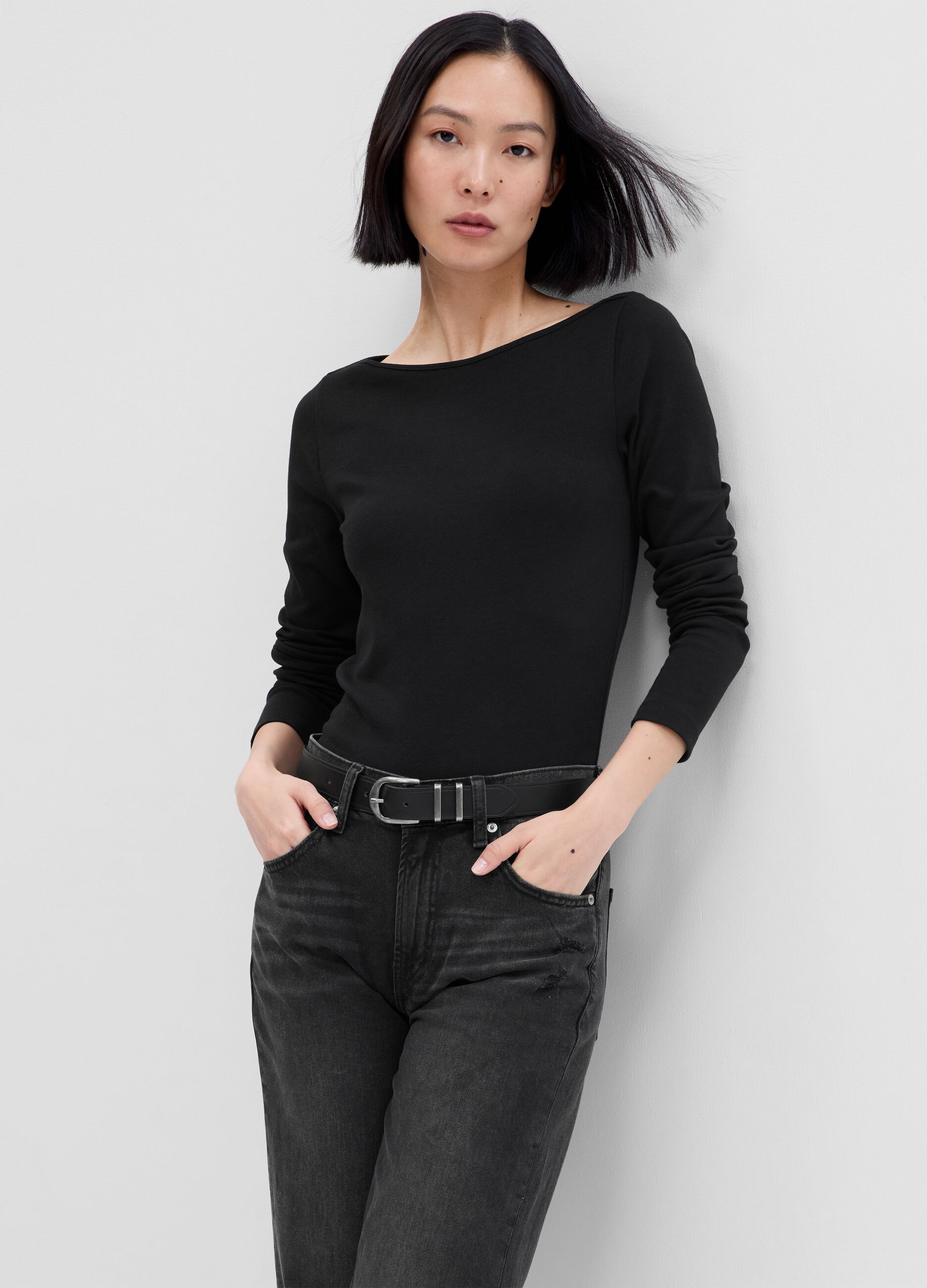 T-Shirt Oversize Donna A Maniche Corte Con Scollo A V - Basic Estivo Morbido E Largo