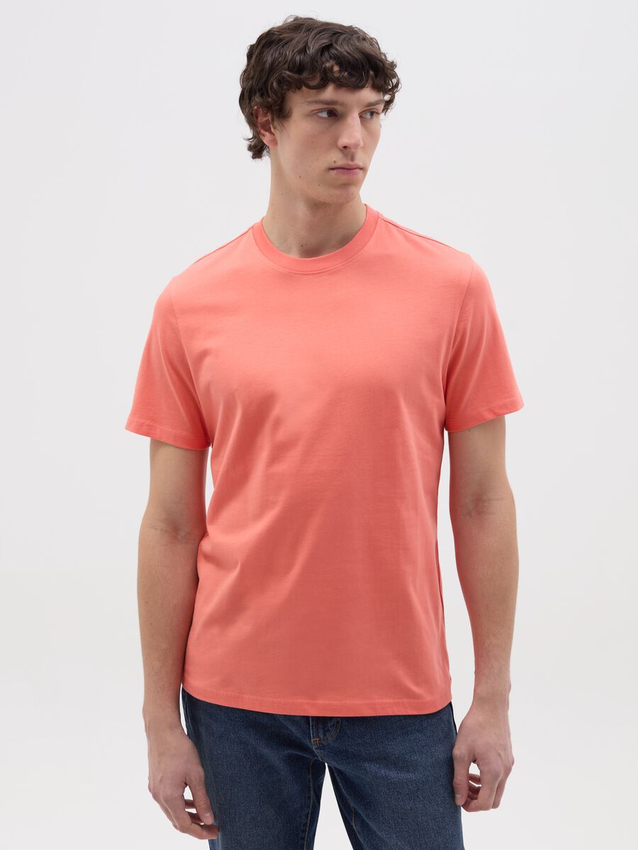 Organic cotton T-shirt with round neck_0