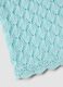 Sky-blue pure cotton crochet waistcoat, regular fit_5