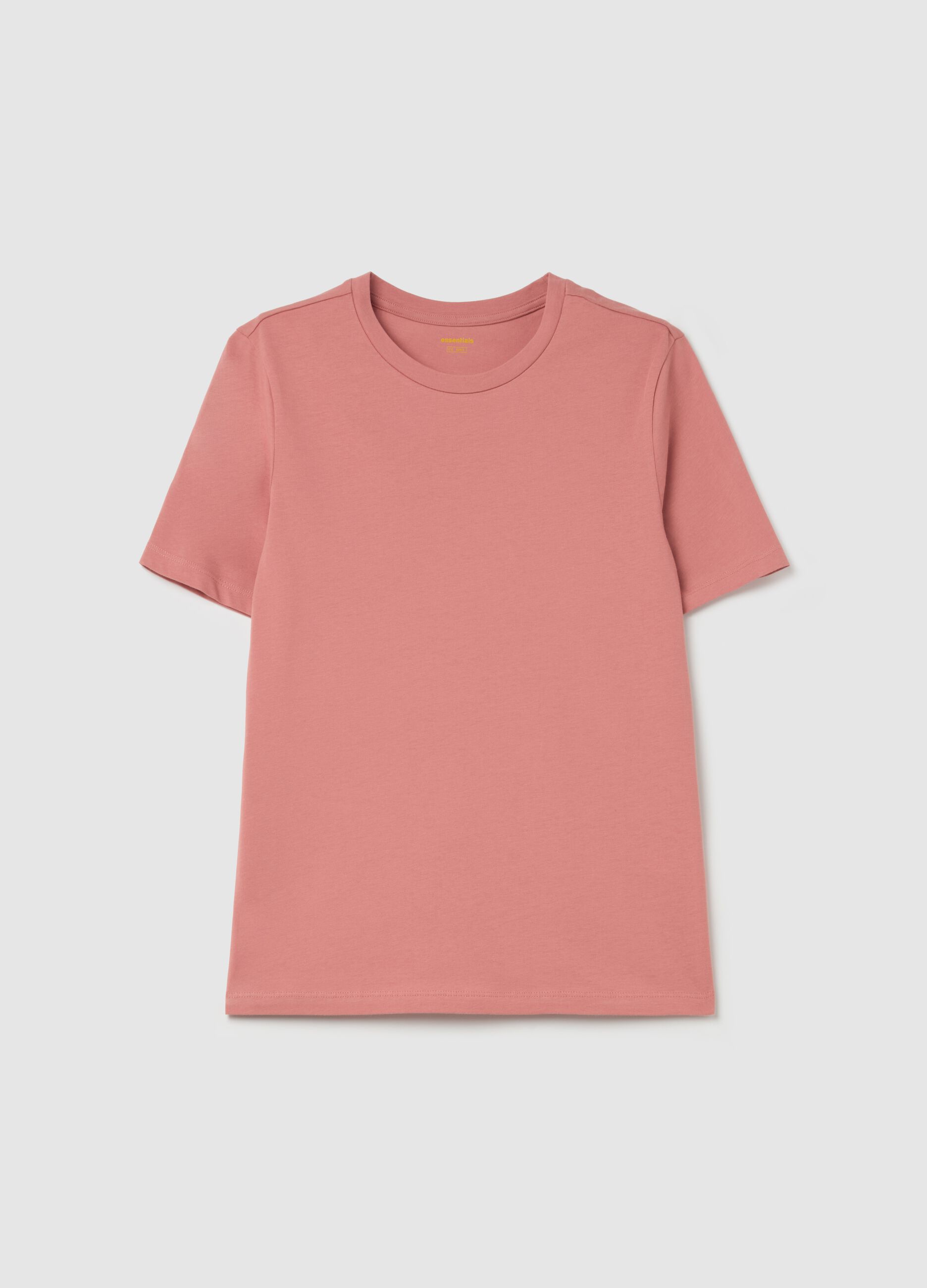 Essential T-shirt in cotton with round neck