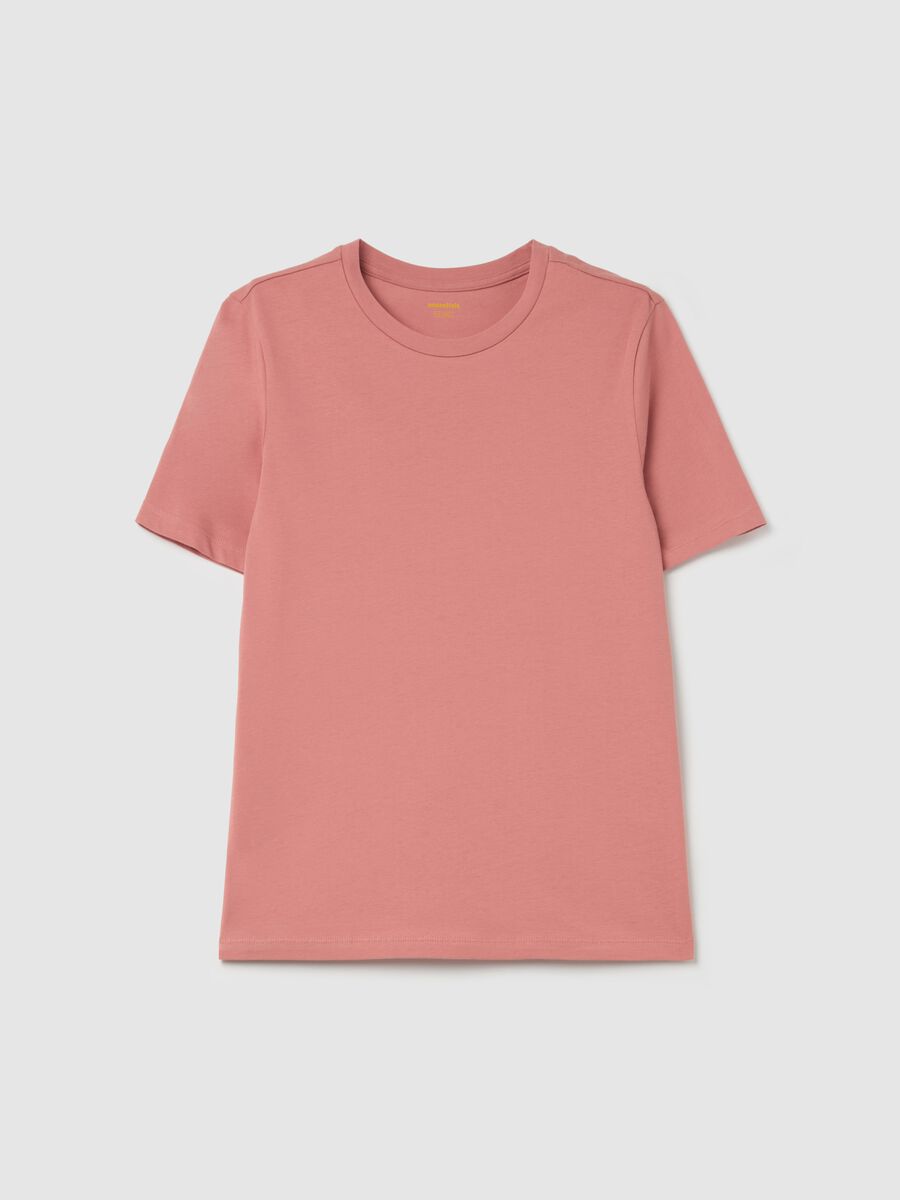 Essential T-shirt in cotton with round neck_4