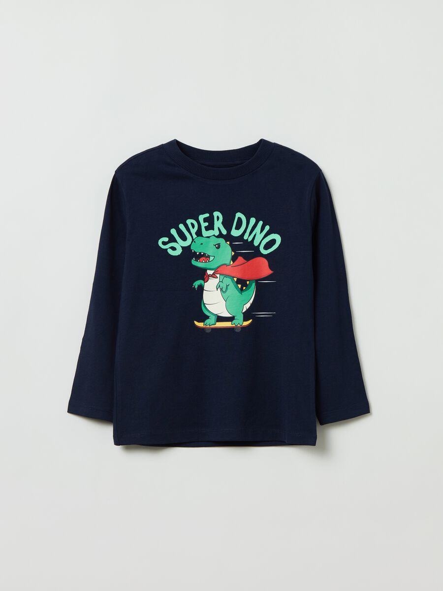 T-shirt a maniche lunghe con stampa _0