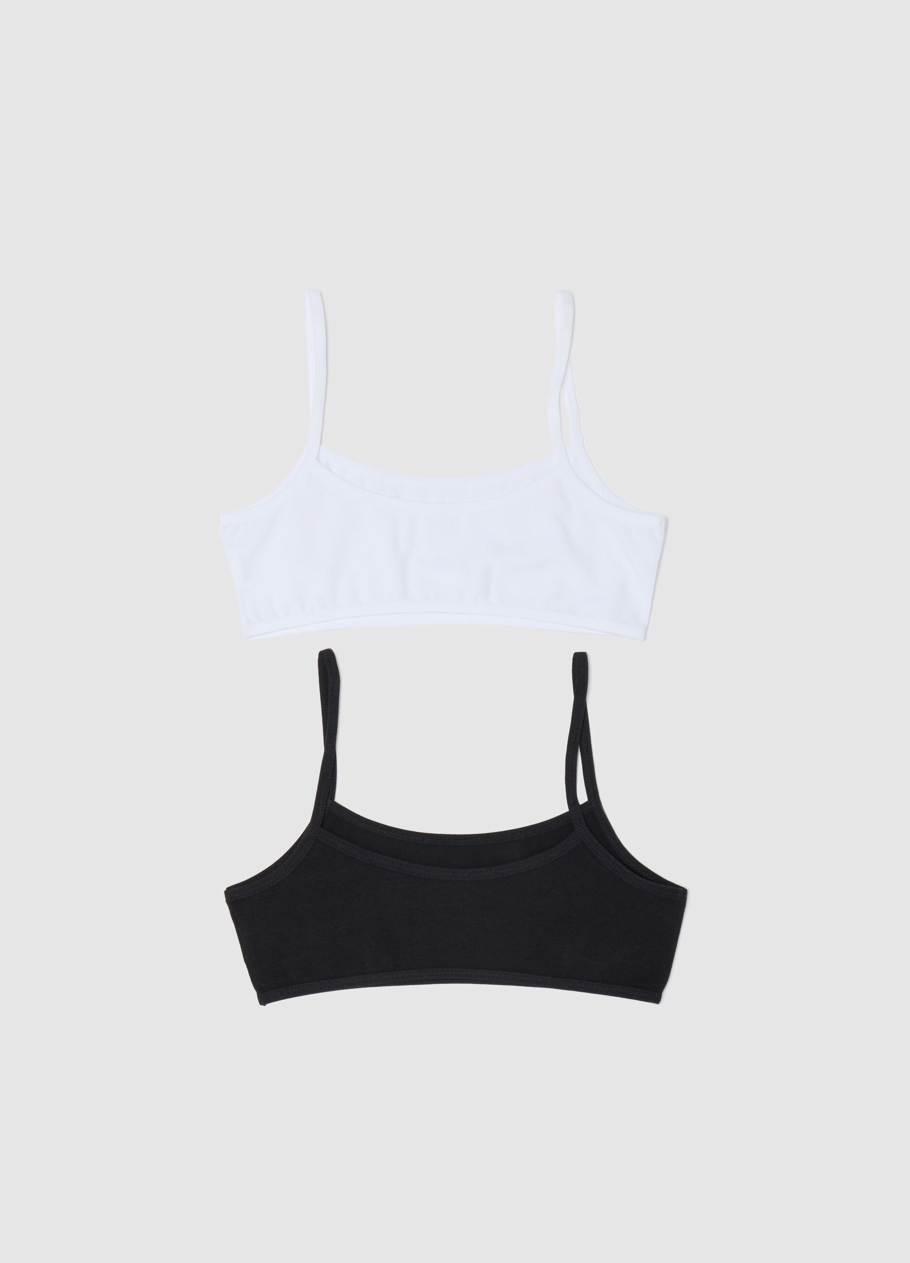 Two-pack stretch cotton under tops