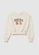 Beige cotton relaxed fit girls' sweatshirt_3