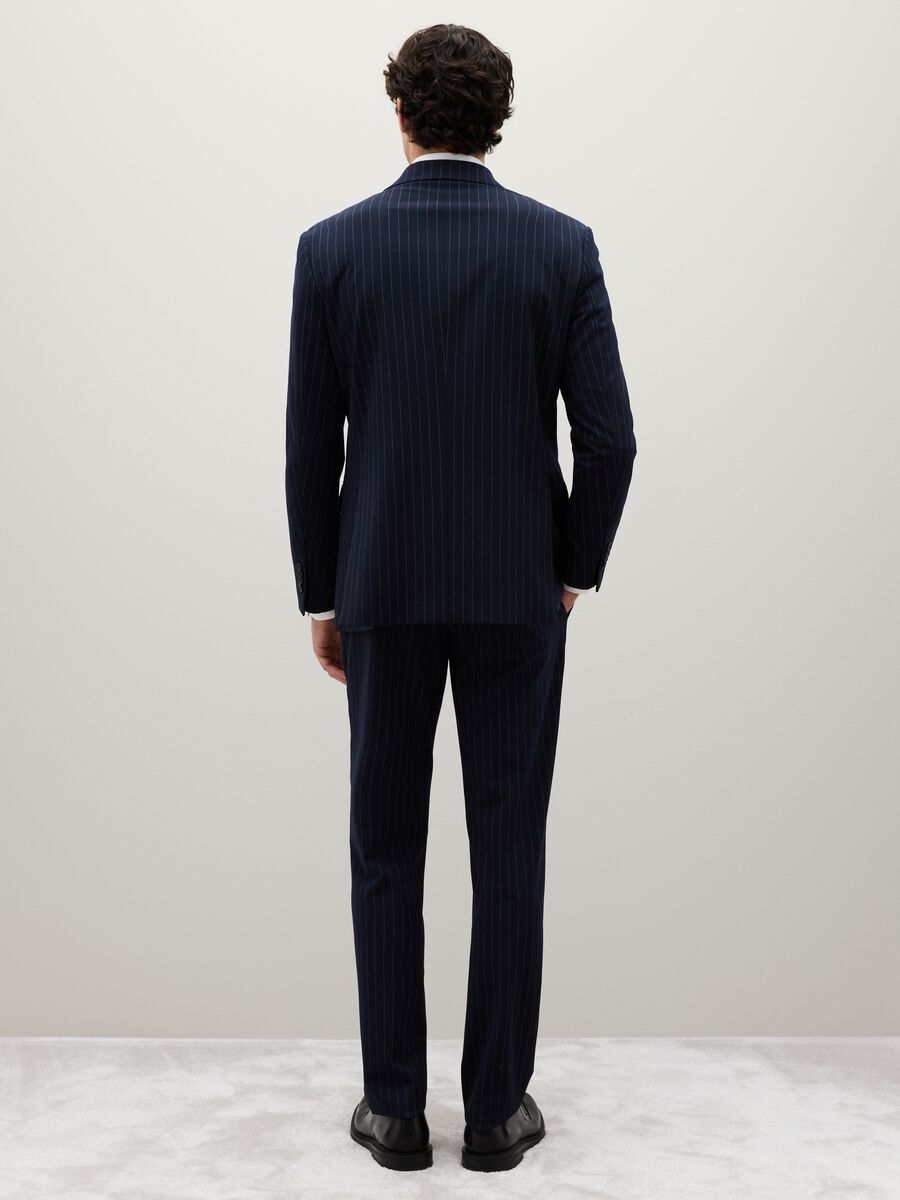 Completo in misto blu regular fit_3