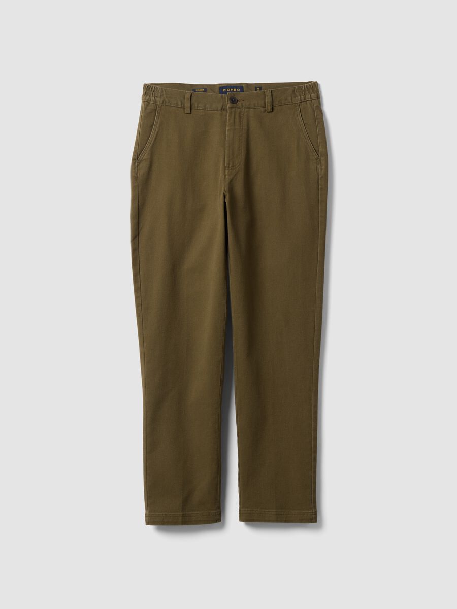 Men&rsquo;s brown stretch-cotton straight-fit chino trousers_4