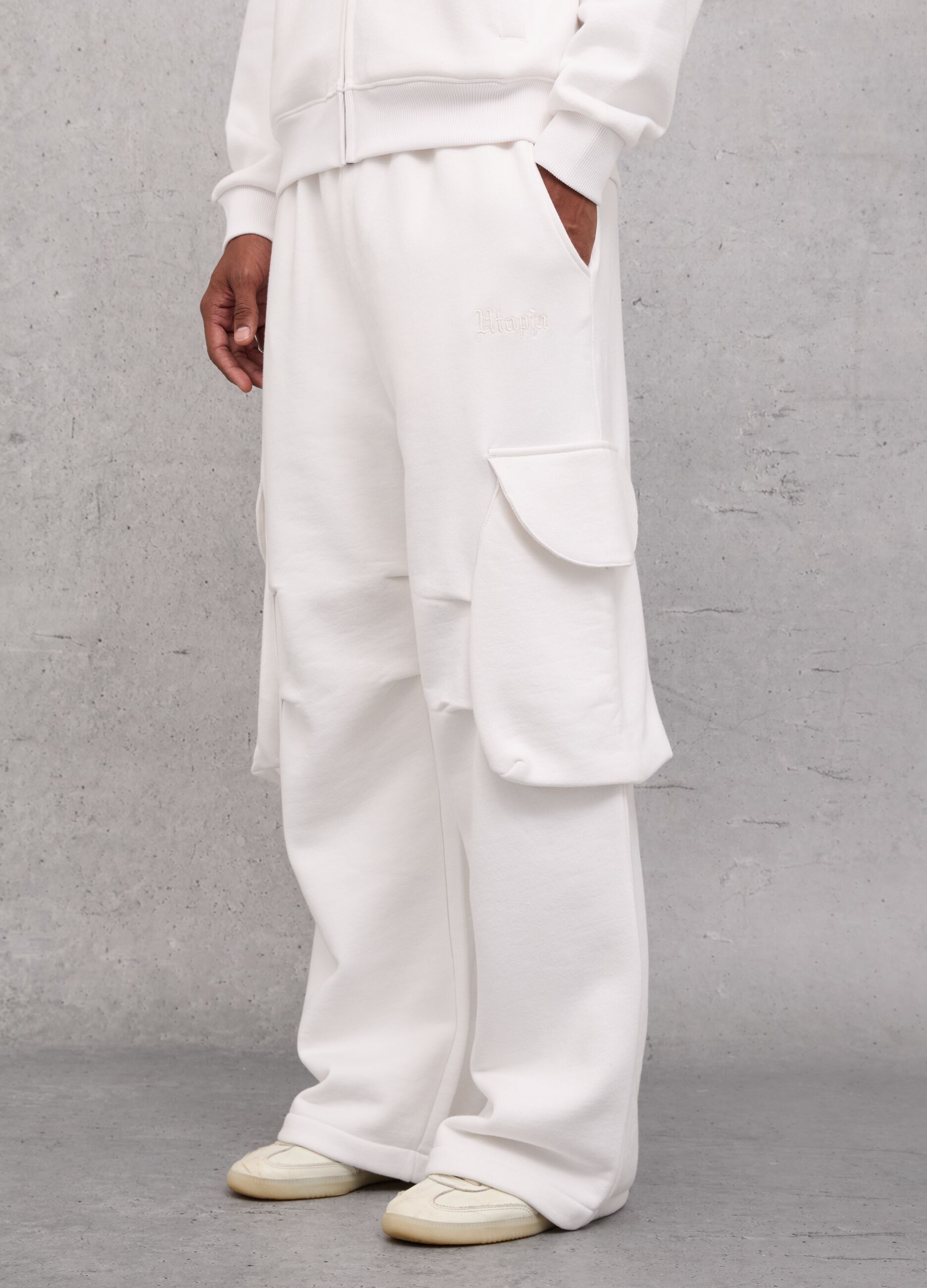 Cargo Sweatpants White