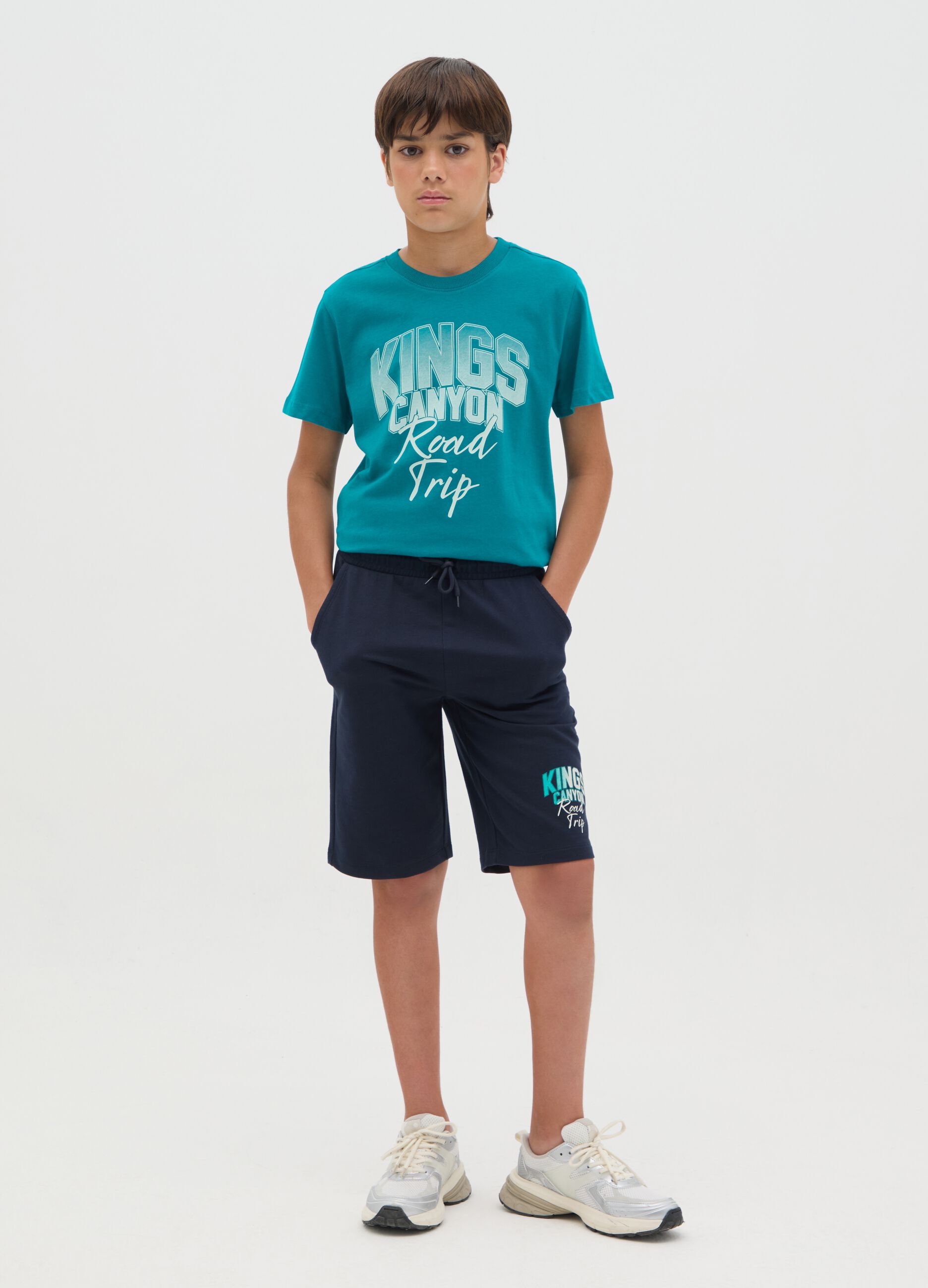 OVS Kids Blue Cotton Shorts