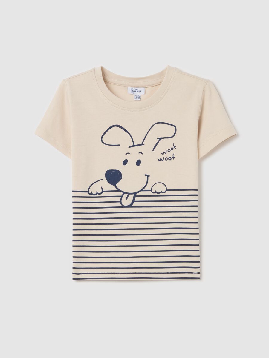 Cotton T-shirt with print_0