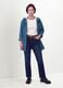 Blue hooded rain jacket with zip, regular fit_1