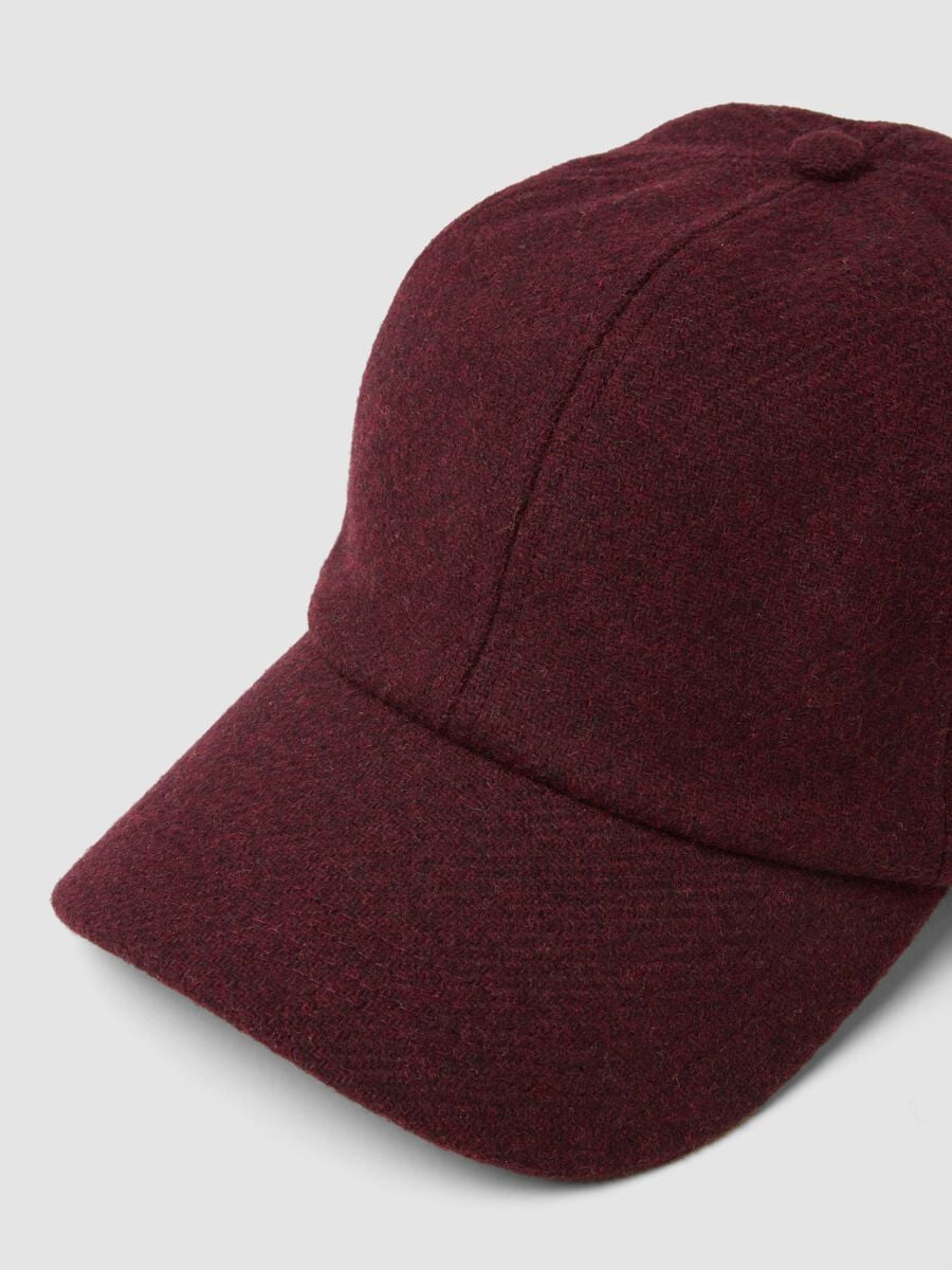 Cappello rosso in misto lana e viscosa_2