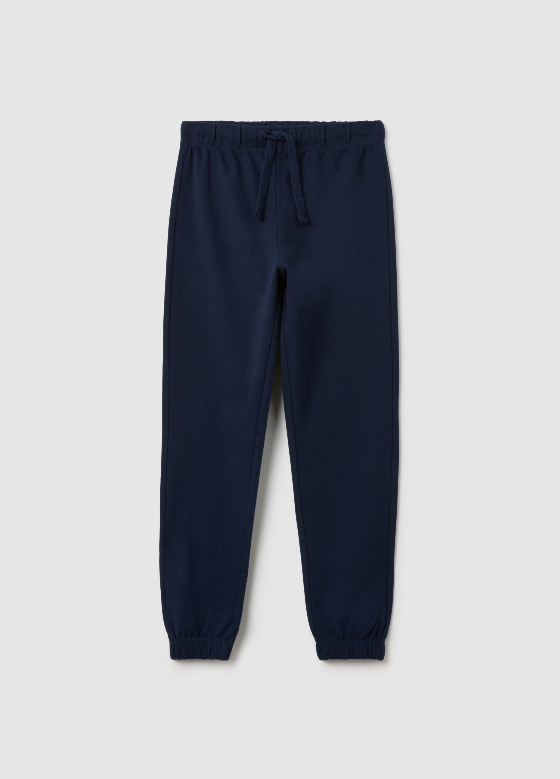 Boys' pure cotton blue trousers regular fit