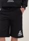 Black pure cotton shorts_2