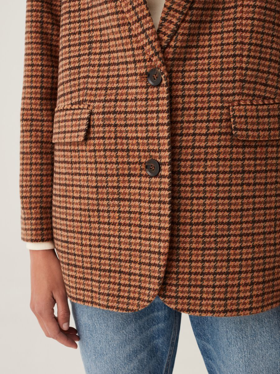 Blazer monopetto pied de poule_3