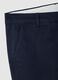 Blue stretch cotton trousers regular fit_5