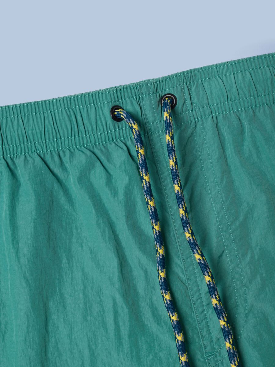 Costume boxer ALTAVIA SAILNG verde con vita elasticizzata_6