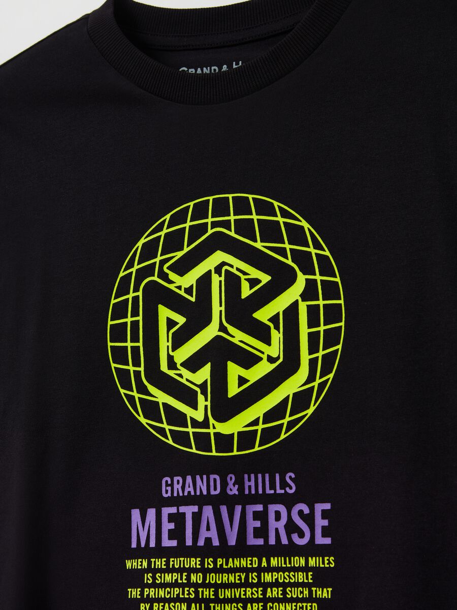 T-shirt a maniche lunghe con stampa_2