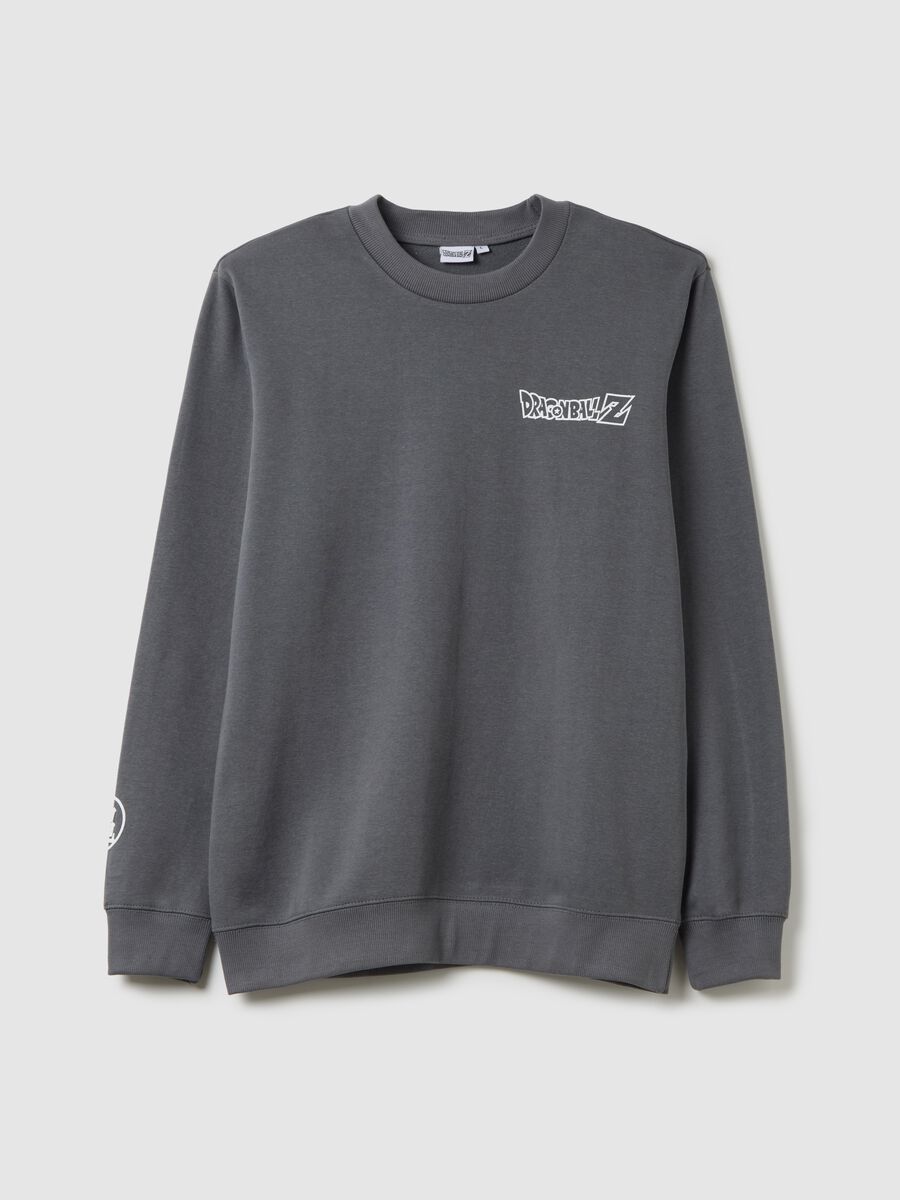 Grey Long Sleeve Manga Sweatshirt_4
