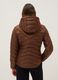 Brown padded jacket regular fit with hood_2