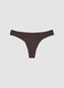 Brown stretch Brazilian bikini bottoms_0