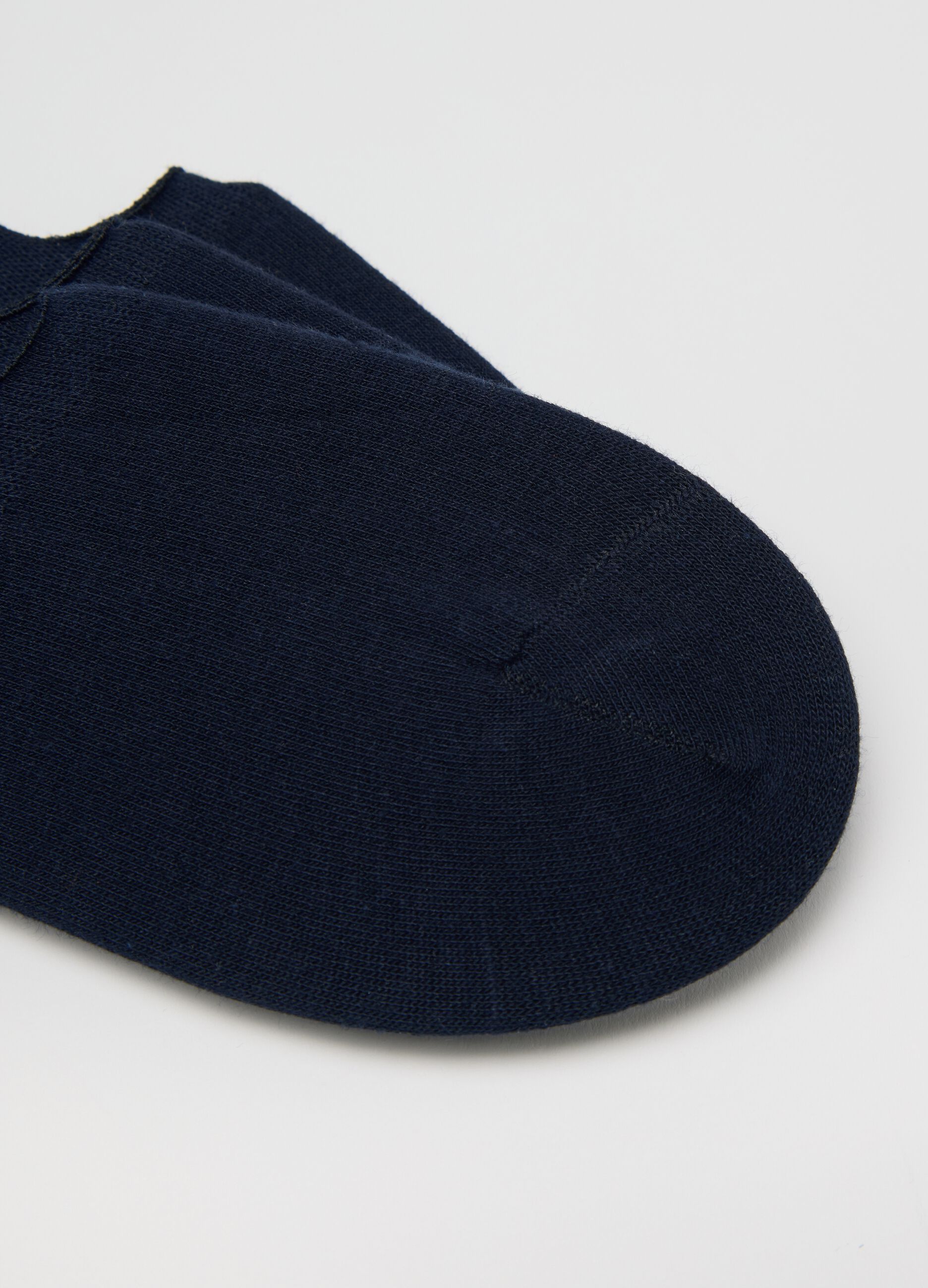 Three-pack blue stretch pop socks