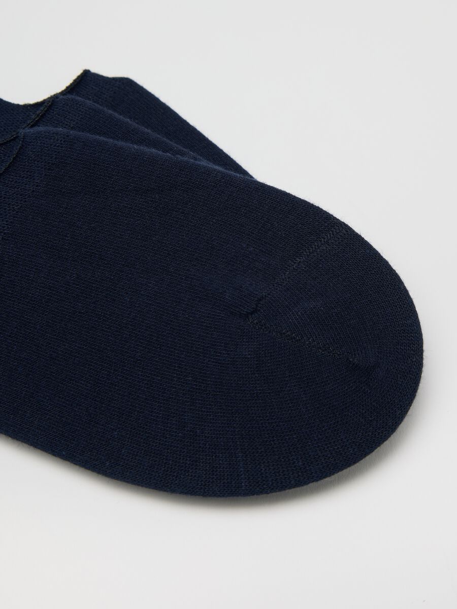 Three-pack blue stretch pop socks_2