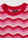 Pullover a righe con lavorazione traforata _2