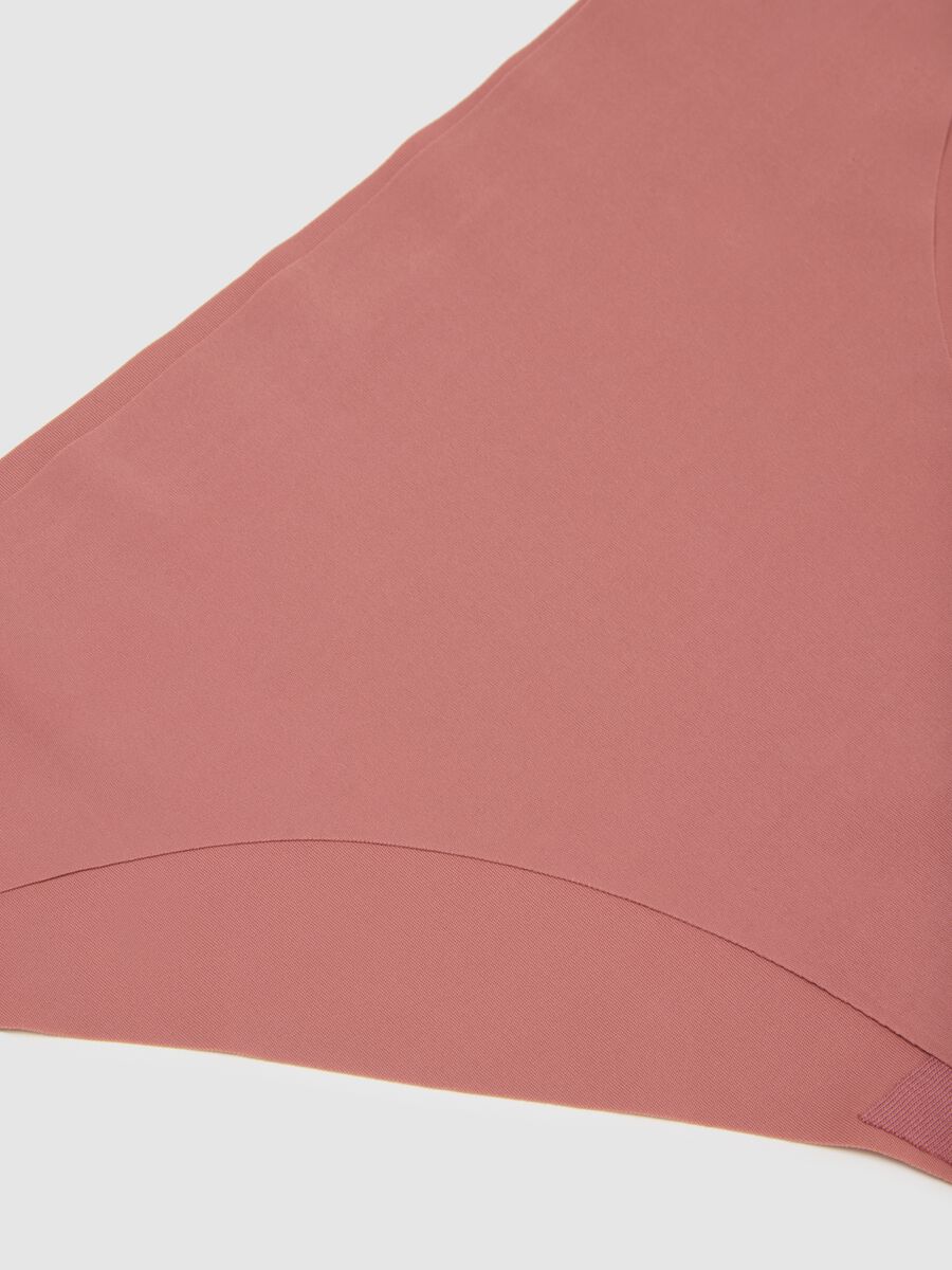 Regular Fit Pink Fabric Briefs_5