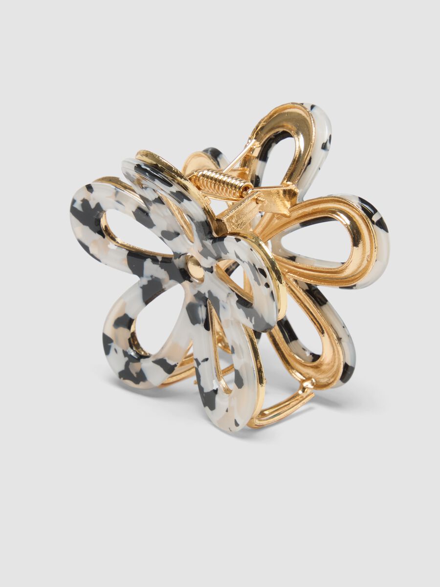 Multicolour Flower-Shaped Hair Clip_1