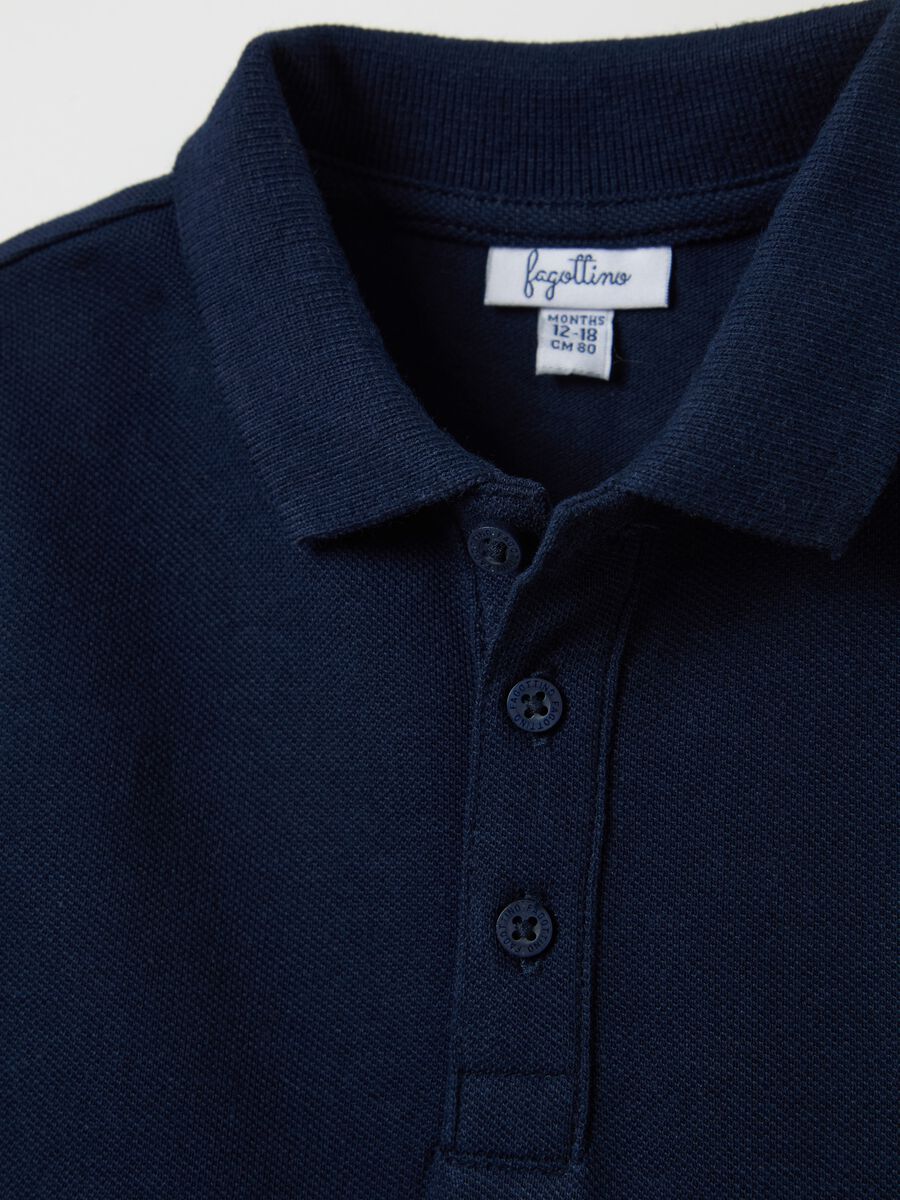 Cotton polo shirt with long sleeves_2