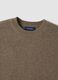 Maglia marrone in puro cashmere a girocollo regular fit_1