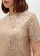 Beige short sleeve regular fit t-shirt with sequins_3