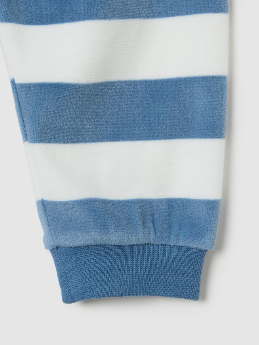 Pigiama multicolor a maniche lunghe da neonati regular fit in velour_2