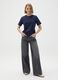 Blue pure cotton regular fit T-shirt_0