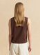 Brown cotton-blend tank top_3