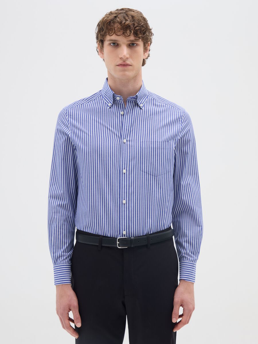 Multicolour Regular Fit Cotton Blend Shirt_0