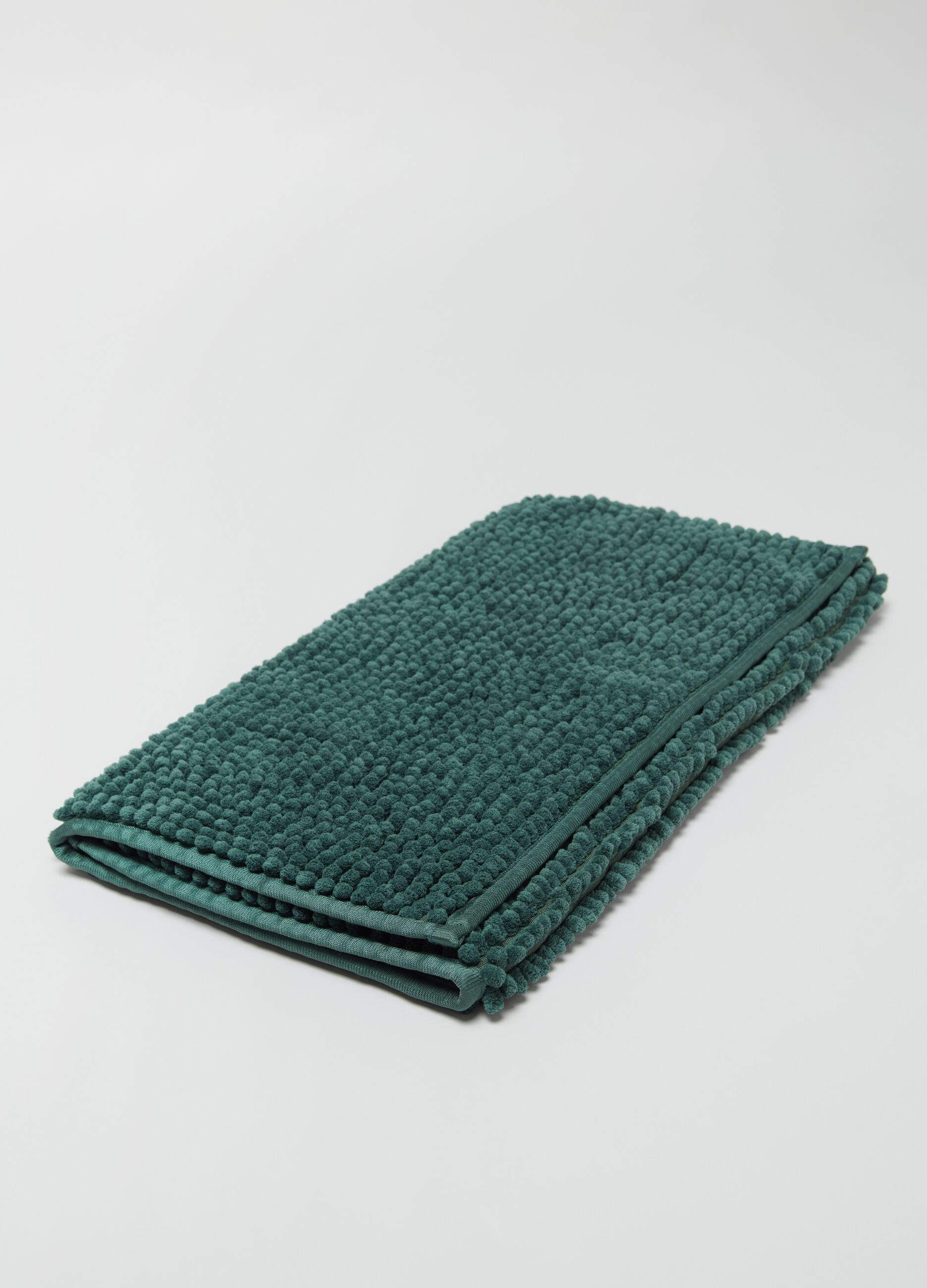 Tappeto bagno shaggy 50x80 verde scuro_0