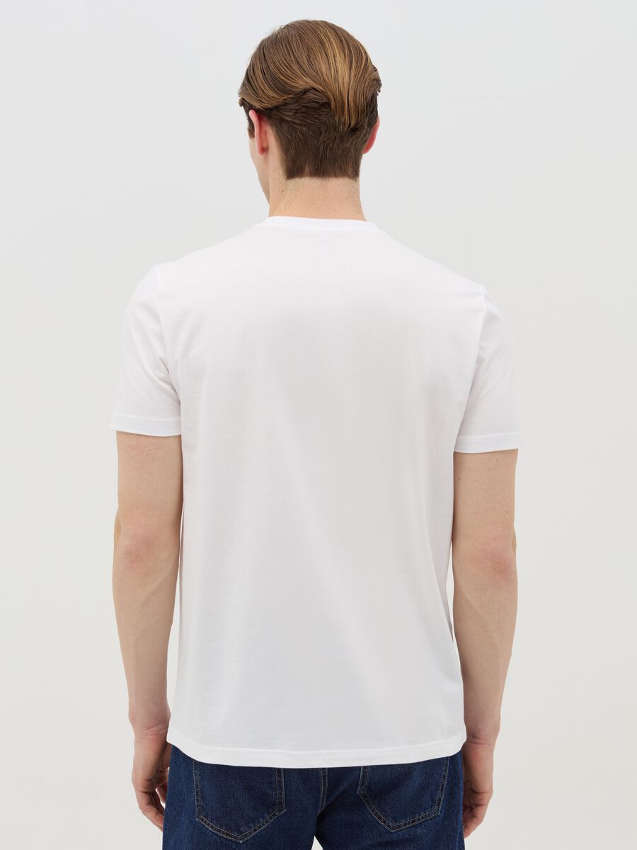 Cotton T-shirt with "Capri Italy" print_3