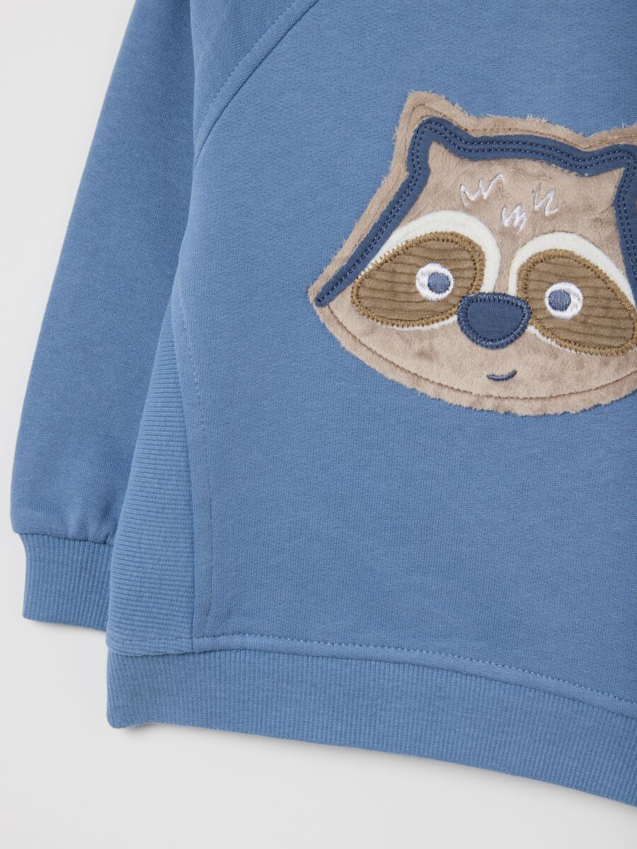 Blue embroidered children's sweatshirt_2