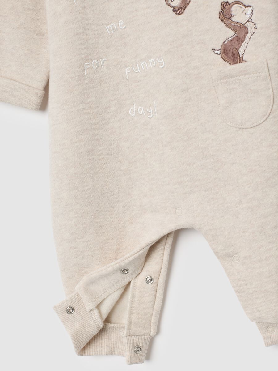 Baby's beige pure cotton romper_2