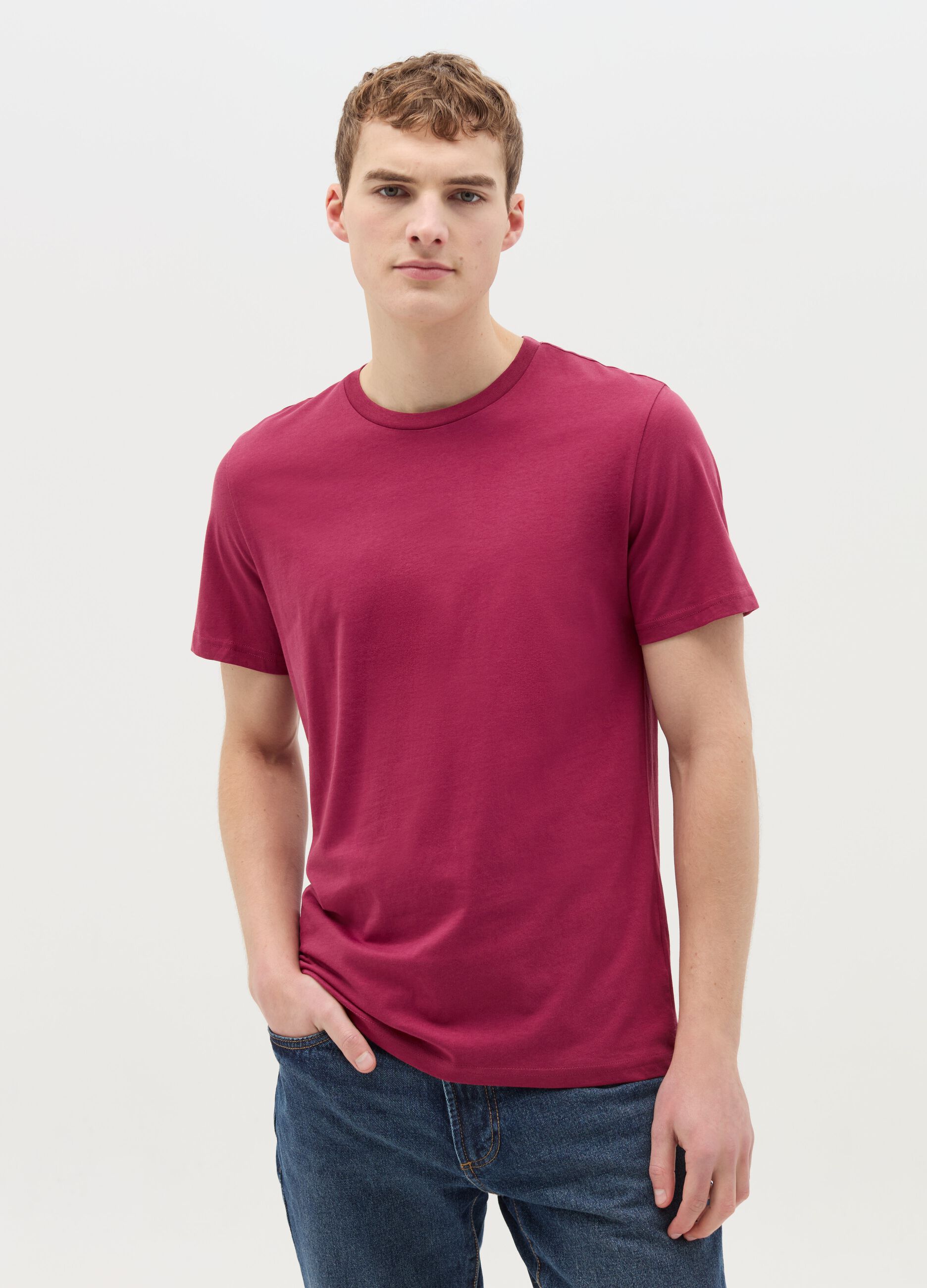 T-shirt regular fit in cotone 