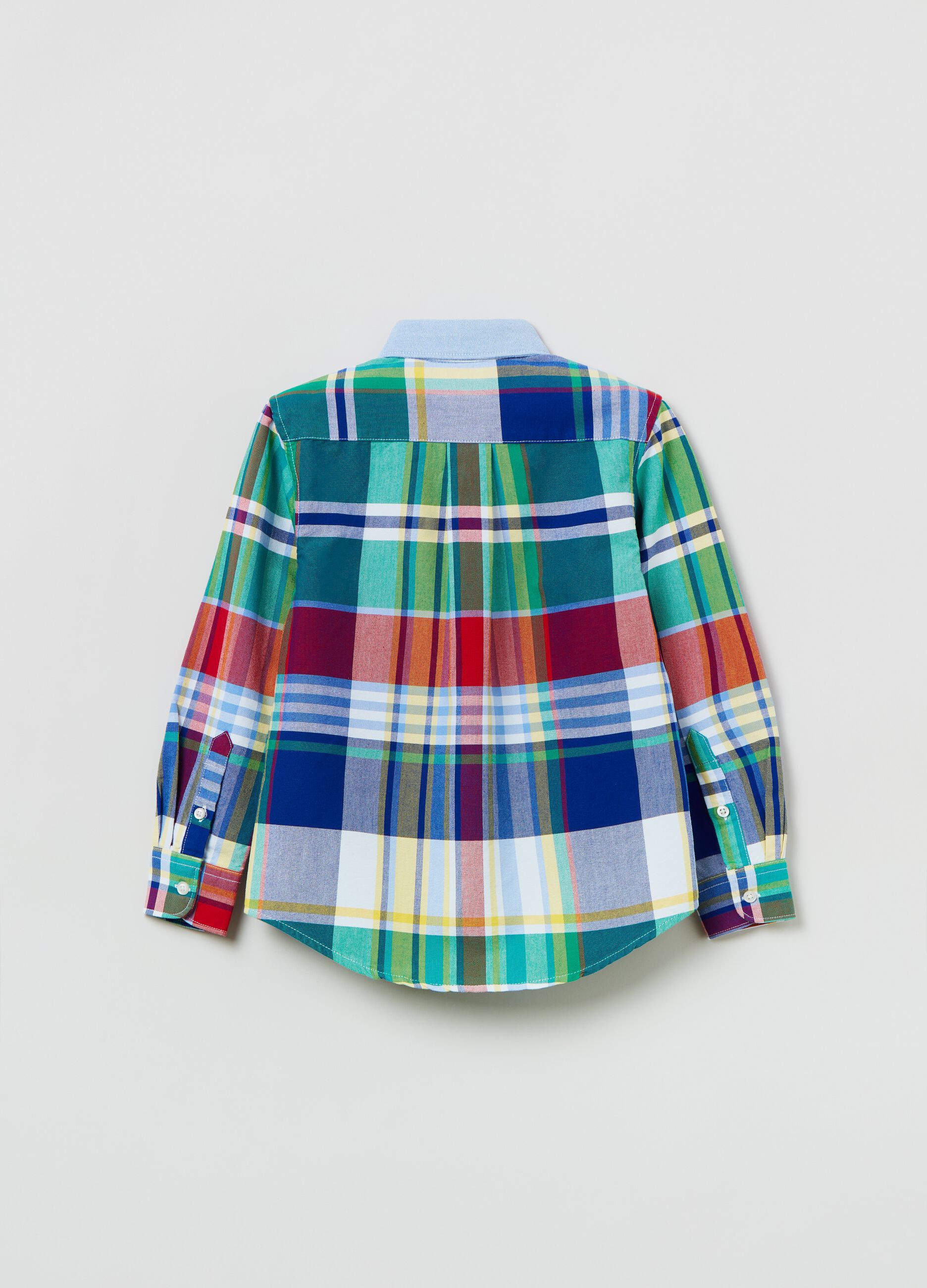 Camicia in cotone fantasia check_1
