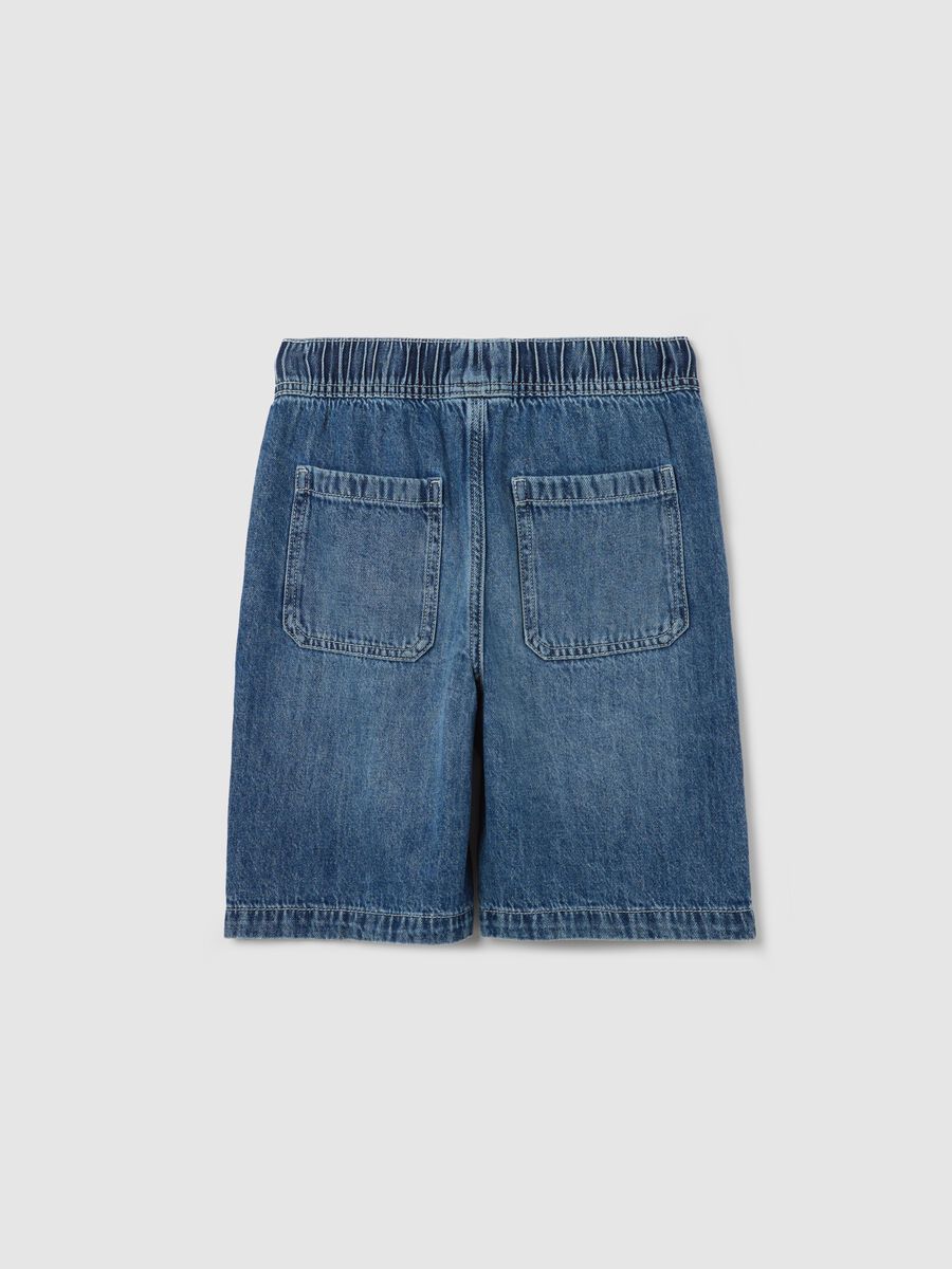 Blue denim shorts_4