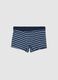 Boxer in cotone elasticizzato a righe multicolor da ragazzo_0