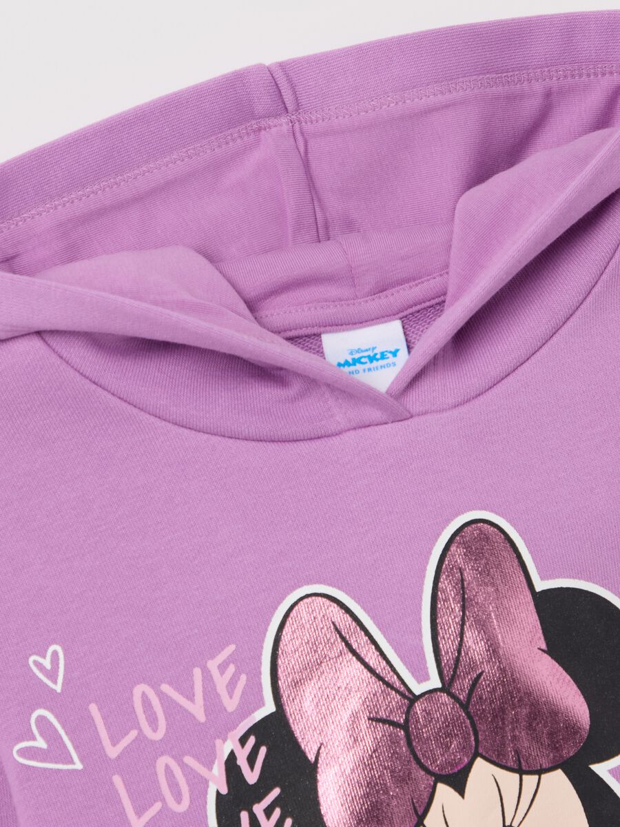 Hoodie with Minnie Mouse print in foil_2