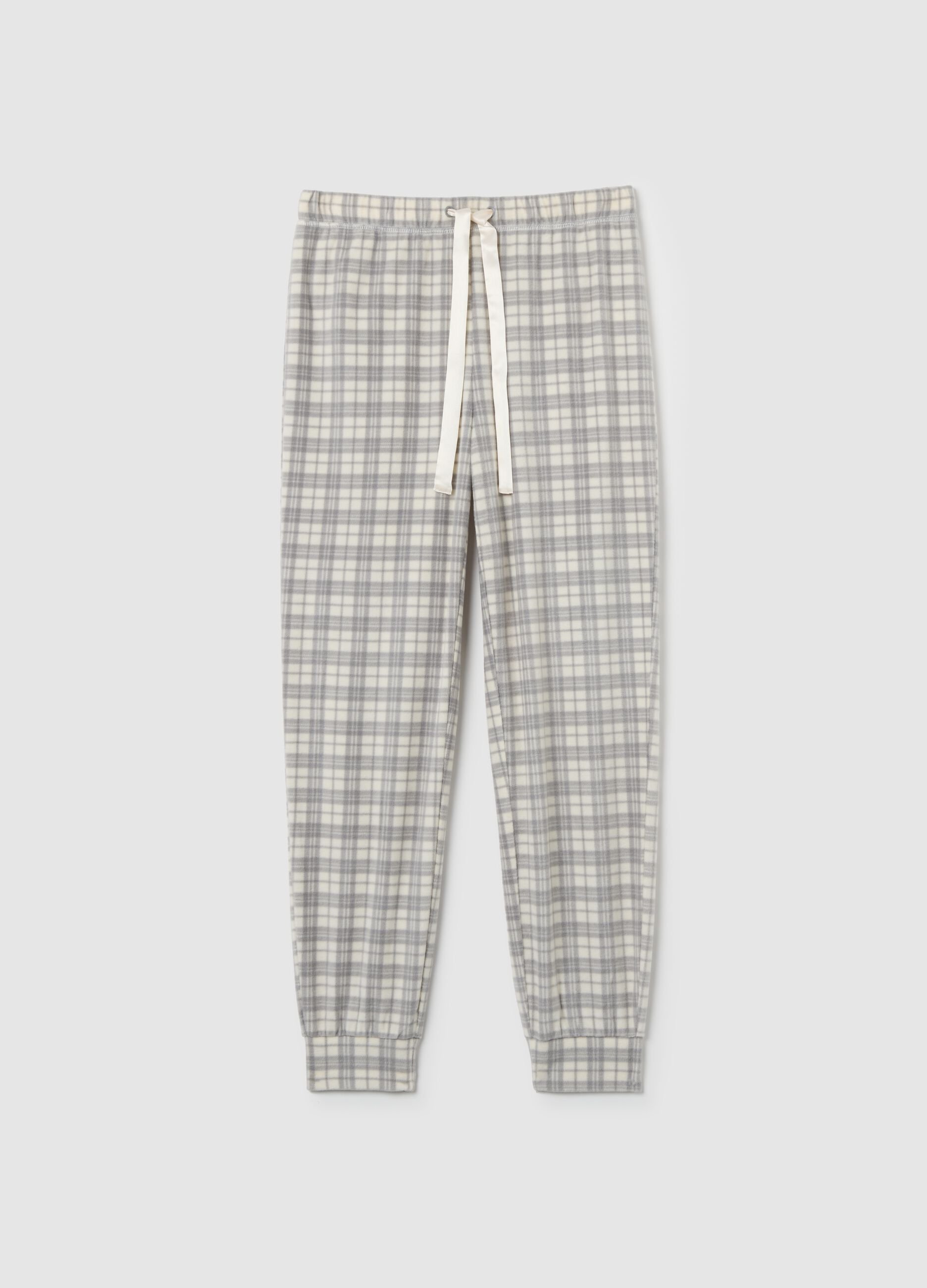 Grey Fleece Pyjama Trousers