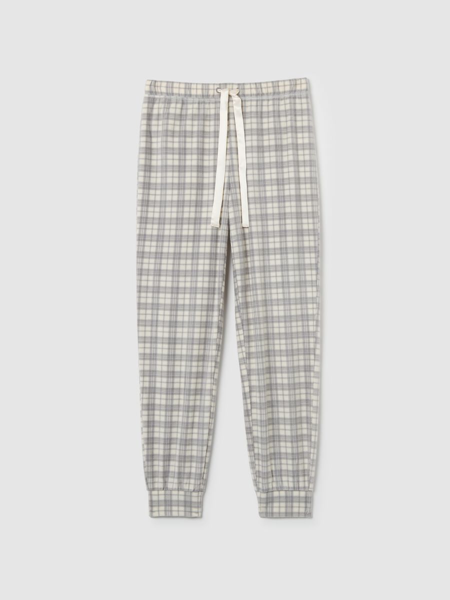 Grey Fleece Pyjama Trousers_0