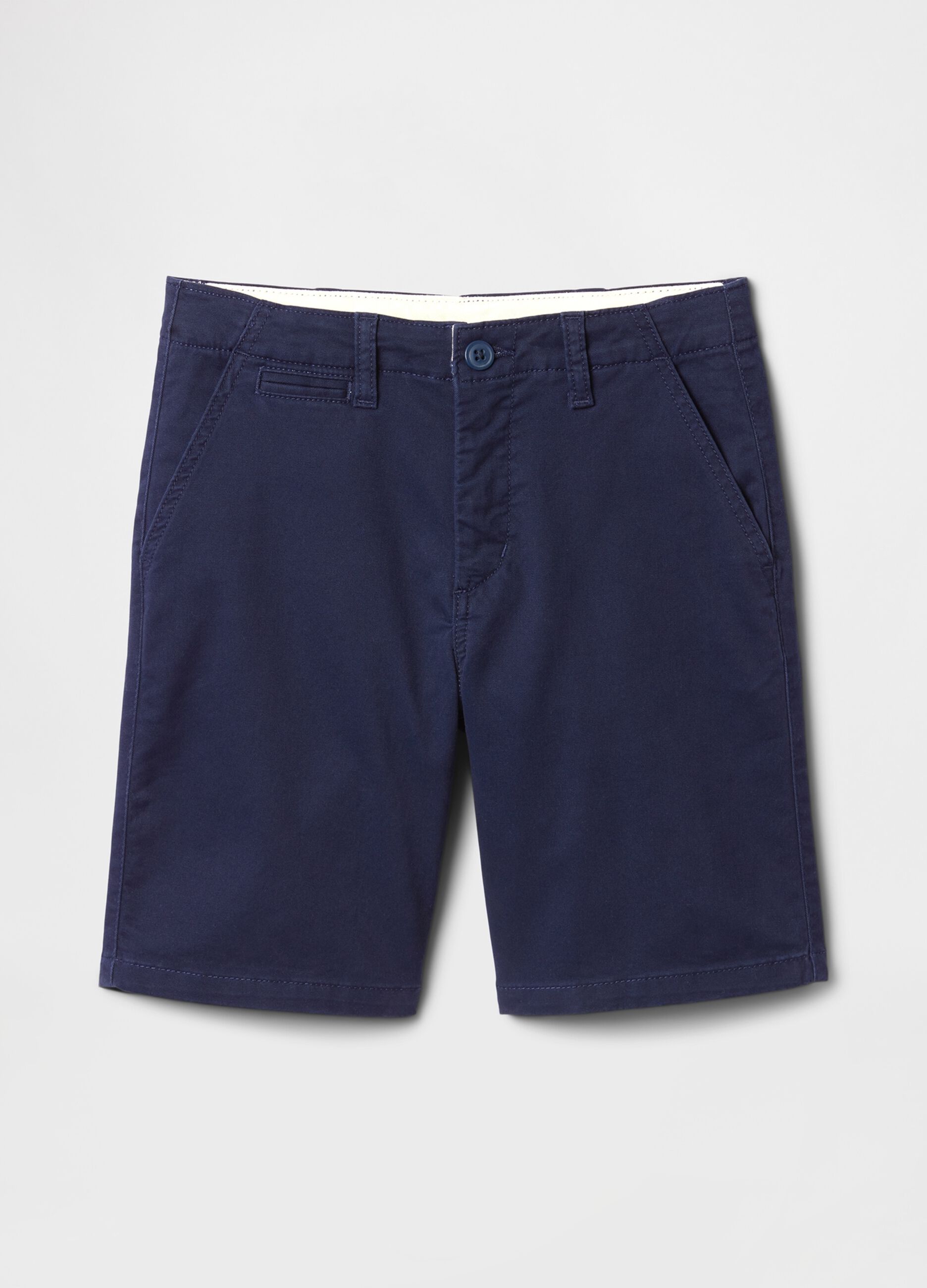 Casual Navy Blue Bermuda Shorts